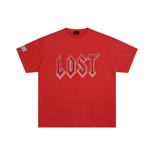 L*st Int*cacy Lost Red Rhinestone T-Shirt
