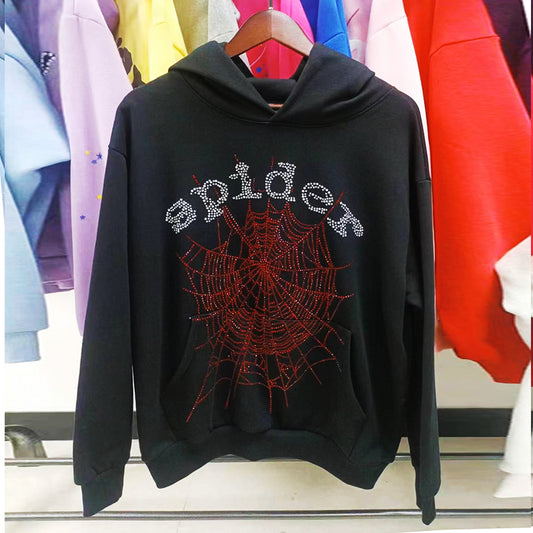 Sp5d*r Rhinestone Hoodie