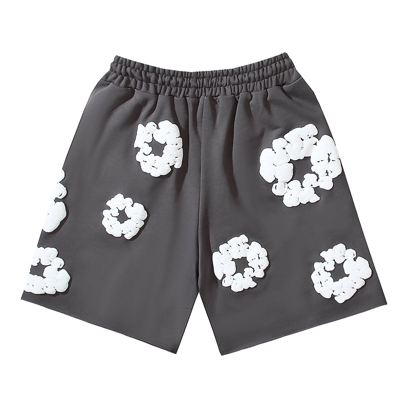 Denim Te*rs Wreath Shorts