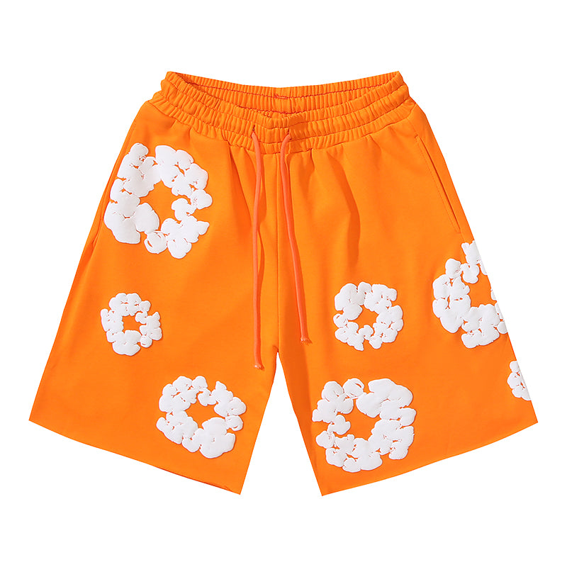 Denim Te*rs Wreath Shorts