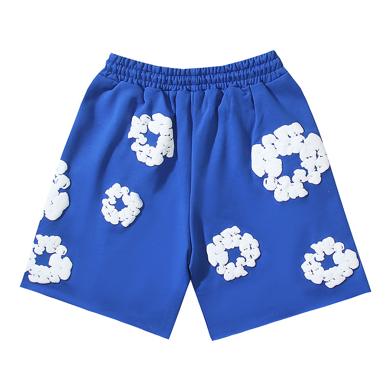 Denim Te*rs Wreath Shorts