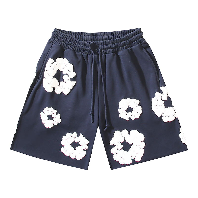 Denim Te*rs Wreath Shorts